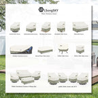 Outdoor 2-Seater Loveseat Cover, Patio Sofa Covers Fits up to 58W x 32.5D x 31H - Image 2