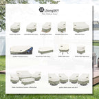 Patio 3-Seater Sofa Cover, Outdoor Couch Cover Fits up to 76W x 32.5D x 33H - Image 2