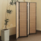 Furnnylane 4 Panel Bamboo Room Divider - Image 3