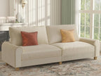 EASE MOOSE 88.5" Large Seat Velvet Loveseat Sofa, Soft Deep Seat Couches - Image 3