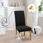 BIETYONE Stretch Dining Chair Covers Set of 6, Soft Removable Washable Kitchen - Image 6