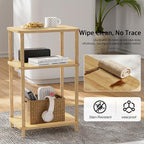 Bamboo End Table, Side Table for Small Space - Image 7