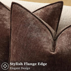 decorUhome Summer Couch Euro Sham Throw Pillow Covers 26x26 Set of 2, - Image 2