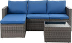Shintenchi 4 Pieces Patio Furniture Sets, Outdoor Sofa Patio Sectional Sets All by Shintenchi%7CFurnitureMadeforRealLife