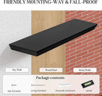Fun Memories Floating Shelves 24 Inch Long, 9.3 Inch Deep Classic Crown Molding - Image 6