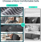 LINSY HOME Loveseat Sofa with Storage - Image 3