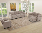 HAOMARKETS Corduroy 4-Piece Sofa Set, Upholstered Ottoman Set of 2 and Accent - Image 7