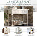 Merax Wood Sofa Table Console Table, Entryway Table Traditional Design - Image 9
