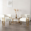 Barrel Accent Chairs Set of 2, Modern Side Chair by DMFurniture