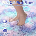 PAGISOFE Plush Rainbow Mermaid Rugs - Image 2