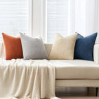 MIULEE Boho Farmhouse Throw Pillow Covers 18x18 Inch Set of 4 Summer Mordern - Image 5