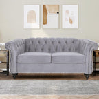 QHITTY 2 Piece Living Room Set, Sectional Chesterfield Sofa Chair Contemporary - Image 9