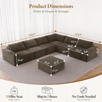 Vesgantti 143.7" Boneless Couch - Image 2