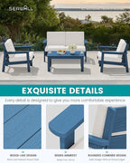 SERWALL HDPE Outdoor Couch Set of 2 - Image 4