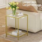 HOMSHO Side Tables Set of 2, End Table - Image 3