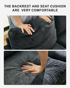 Belffin 45.6” Chenille Loveseat Module - Image 4