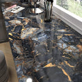 Marble Black/Purple Contact Paper Peel and Stick Countertops Gold Wallpaper by WallpaperDecoration