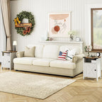 Fameill Farmhouse End Tables Set of 2, Nightstands - Image 7