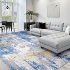 RELEANY Washable Area Rugs 10'x14' Non-Slip Modern Abstract Soft by RELEANY