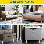 6 Pcs Adjustable Height Furniture Support Legs 3.15-4.72 inch, Metal Heavy Duty - Image 6