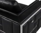 Blackjack Furniture Catania Modern Top Grain Italian Leather Sofa Set - Image 9
