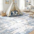 RELEANY Washable Area Rugs 8'x10' Non-Slip Modern Abstract Soft - Image 4