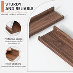 Floating Picture Ledge Shelves Set of 8, 16 Inch Shelves - Image 4