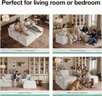 Novilla 133.8" Modular Cloud Couch, Modern Sectional Sofa - Image 21