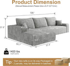 AUGOP 108" Sectional Couches for Living Room Modern Modular Sofa - Image 2