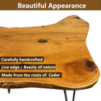 Live Edge Side Table, Solid Wood End Table - Image 5