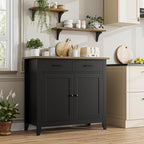HORSTORS Kitchen Storage Cabinet, Modern Farmhouse Buffet Cabinet - Image 4