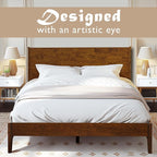 Acacia Haven King Size Bed Frame and Headboard, King Size Platform Bed Frame - Image 4
