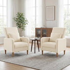 COLAMY Mid-Century Modern Upholstered Accent Chair - Image 3