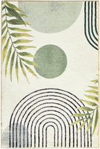 RoomTalks Mid Century Modern Washable Rug, Boho Cute Aesthetic 6x9 Area Rugs - Image 8