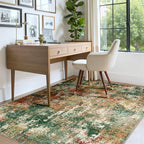 RELEANY Washable Area Rugs 4'x6' Non-Slip Modern Abstract Soft - Image 4