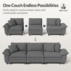 HERA'S HOUSE 158" Modular Sectional Sofa, Oversized U Shaped Couches - Image 7
