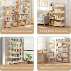 OSCHF 5-Tier Wooden Open Bookcase - Image 4