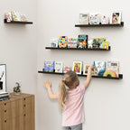 Floating Shelves for Wall, 48 inch Wood Floating Shelves Set of 2, Picture - Image 4