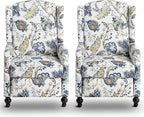 Wingback Recliner Chair, Traditional Push Back Recliner Chair by Consofa