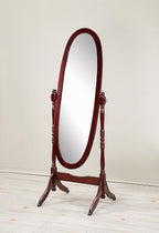 Roundhill Furniture Traditional Queen Anna Style Wood Floor Cheval Mirror by RoundhillFurniture
