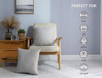 Stellhome Burlap Rectangle Throw Pillow Covers Solid Farmhouse Linen Pillowcase - Image 4