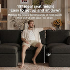 Novilla 133.8" Modular Cloud Couch, Modern Sectional Sofa - Image 14