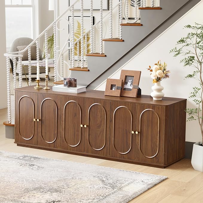 63'' Fluted Sideboard Buffet Cabinet - Image 7