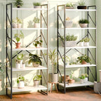 Shintenchi 2-Tier Bookshelf: Tall Industrial Bookcase - Image 3