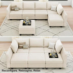 Belffin Modular Sectional Sofa Sleeper Sectional Couch - Image 5