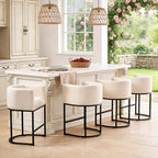 ClinQ 26" H Counter Height Bar Stools Set of 1, Modern Barrel Counter Stools - Image 7