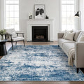 6x6 Area Rug Living Room Rug: Washable Modern Abstract Soft Thin Rug Indoor by FXRHLP