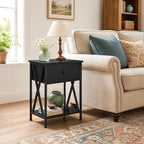 VECELO Nightstands Set of 2, Modern Bedside End Tables, Night Stands - Image 4