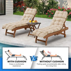 Chaise Lounge Cushions Outdoor, Waterproof & Fade Resistant Patio Lounge Chair - Image 6