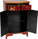 Red Lantern Artisan Crafted Lacquer Storage Cabinet - Image 3